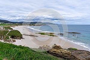 View of the Playa Llas near Foz in Galicia photo