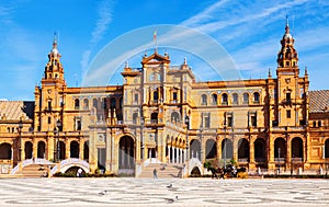 View of Plaza de Espana in day time