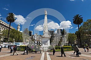 View of the Plaza de Mayo in Buenos Aires, Argentina