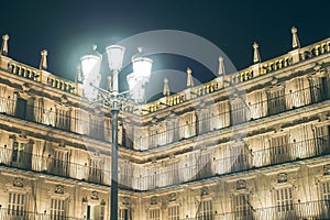 View of the Plaza Mayor Salamanca in Spain photo