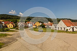 View of Plesovice village, Czech Republ