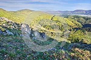 View from Podskalsky Rohac mountain in Strazovske vrchy