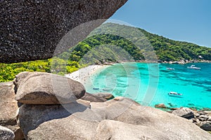 View point at Donald Duck Bay at Ko Similan Island in Similans n photo