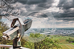 View point at Kahlenberg mountain, view on Vienna city.