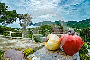 View Point Koh Phi Phi Don in andaman sea, Phuket, Krabi, South of Thailand