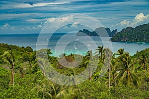 View Point Koh Phi Phi Don in andaman sea, Phuket, Krabi, South of Thailand