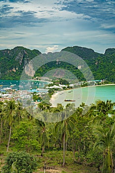 View Point Koh Phi Phi Don in andaman sea, Phuket, Krabi, South of Thailand