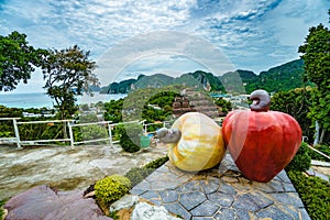 View Point Koh Phi Phi Don in andaman sea, Phuket, Krabi, South of Thailand