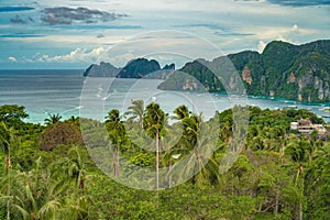 View Point Koh Phi Phi Don in andaman sea, Phuket, Krabi, South of Thailand