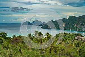 View Point Koh Phi Phi Don in andaman sea, Phuket, Krabi, South of Thailand