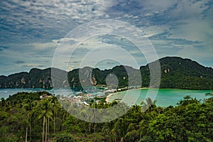 View Point Koh Phi Phi Don in andaman sea, Phuket, Krabi, South of Thailand