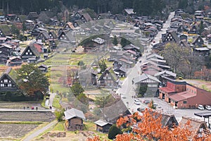 View point of landmark Takayama in Japan