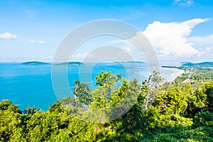 View point matsee with sea and mountain in chumphon province