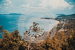 View point matsee with sea and mountain in chumphon province