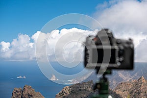 View point taborno rock from Taborno village