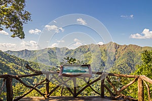 View point at Thong Pha Phum National Park