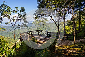 View point at Thong Pha Phum National Park