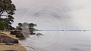 View of Pointe Saint Pierre beach on Noirmoutier island, VendÃ©e, France