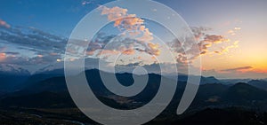 View of Pokhara Valley from hill Sarangkot before sunrise, Nepal