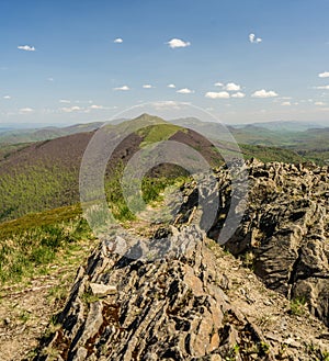 View from Polonina Wetlinska Towards Szeroki Wierch photo