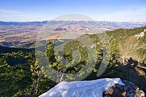 View from Poludnica hill at Liptov valley