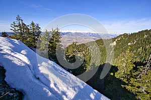 View from Poludnica hill in Low Tatras mountains