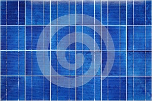 View of polycrystalline photovoltaic cells