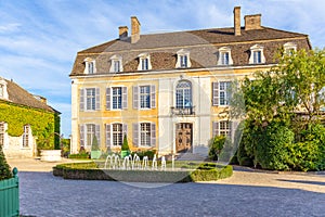 View of Pommard Castle in Burgundy,  France