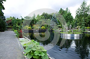 View of a Pond at the Jardin Botanique de Montreal