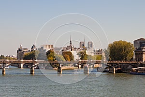 View of the Pont des Arts, Paris