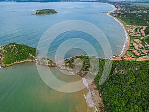 View from Ponta do Pai Vitorio in Rasa Beach, Armacao dos Buzios, Rio de Janeiro, Brazil. Beautiful nature