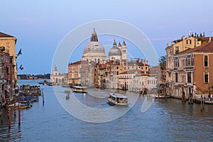 View from Ponte dell`Accademia in Venice