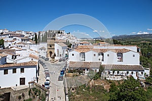 View from Ponte Viejo the Old Bridge in Ronda, Spain