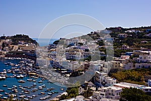 View at Ponza harbor