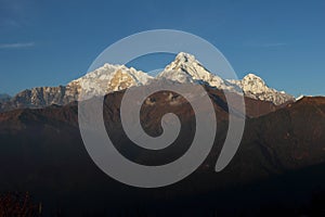 View from poonhill trek, in Nepal