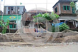 View at poor home dhaka bangladesh