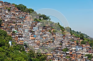 View of Poor Living Area in Rio de Janeiro