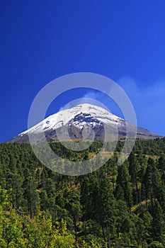 View of the popocatepetl