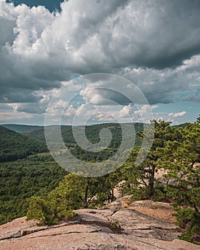 View from Popolopen Torne, near Fort Montgomery, in the Hudson Valley, New York