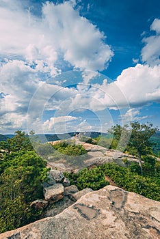 View from Popolopen Torne, near Fort Montgomery, in the Hudson Valley, New York