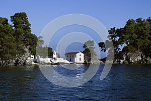 A beautiful paradise in Greece Parga village photo