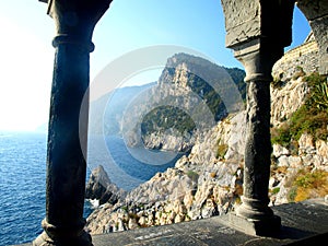 View through the porch