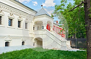 View of the porch of the Chamber of the deacon Andreyan Ratmanov, 17th century, cultural heritage site, landmark: Moscow, Russia photo