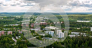 View of port city of Kuopio, Finland photo