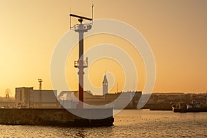 View of the port and the city of Wladyslawowo.