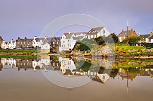 View of Port Ellen town on Isle of Islay, Scotland, United Kingdom