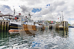 A view of the port and ferry terminal at Oban, Scotland