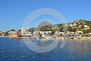 View of the port in Javea on the Costa Blanca, Spain photo