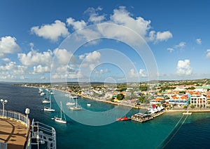 View of the Port of Kralendijk, Bonaire