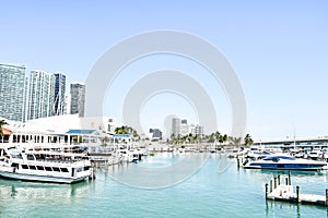 view of port of miami, photo as a background